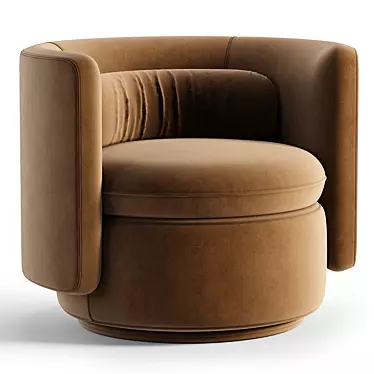 Modern Swivel Chair with Alessandra Design 3D model image 1 