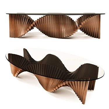 Modis Coffee Table: Contemporary Sophistication 3D model image 1 
