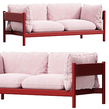 Modern ARBOUR 2 Seater Sofa 3D model image 1 