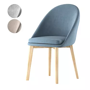 Berg Molly Dining Chair - Elegant and Comfortable 3D model image 1 