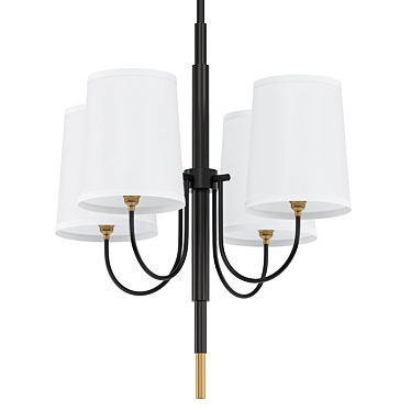 Lawton 4 Light Chandelier: Elegant Illumination 3D model image 1 