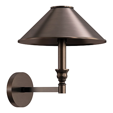 Elegant Giordano A2398AP 1BA Wall Sconce 3D model image 1 