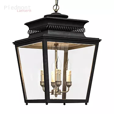 Piedmont Lantern: Classic Elegance 3D model image 1 