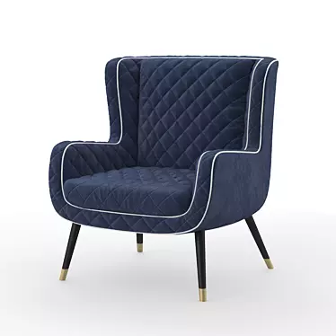 Elegant DOLLY Armchair - A Baxter Masterpiece 3D model image 1 