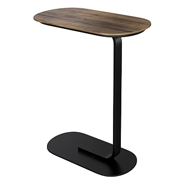 Relate Black-Oak Side Table 3D model image 1 