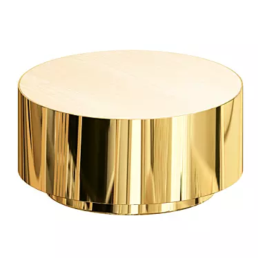 Ibiza Brushed Brass Coffee Table 3D model image 1 