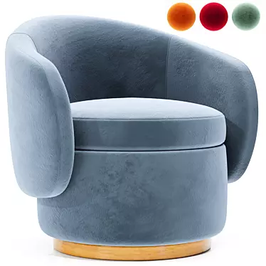 Modern Juno Pod Occasional Chair 3D model image 1 