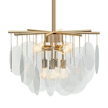 Elegant Nimbus 48 Chandelier 3D model image 1 