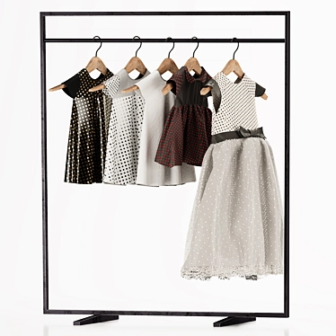 Fashionista's Dream: Complete Women's Clothing Set 3D model image 1 