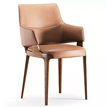 Velis Modern Chair: 3D Max Model with High Quality Maps 3D model image 1 
