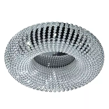 CARLA Crystal Ceiling Light, Chrome 3D model image 1 