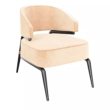 Haines Armchair: Stylish Comfort for Any Space 3D model image 1 