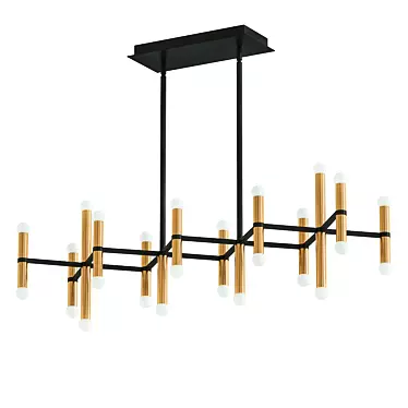 Oxygen Linear Up Chandeliers 3D model image 1 