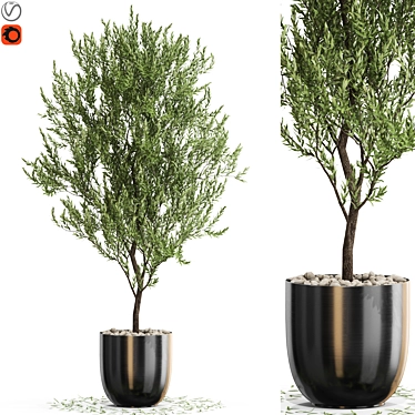 Vibrant Greenery: 675 Unique Plant Collection 3D model image 1 