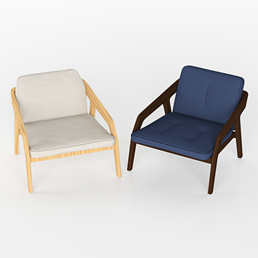 Formstelle Fabric Armchair - Stylish Design 3D model image 1 