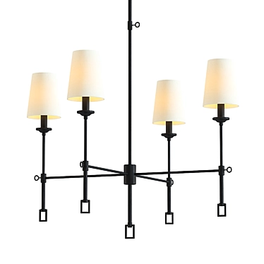 Elegant Muriel Chandelier: Exquisite Lighting Design 3D model image 1 