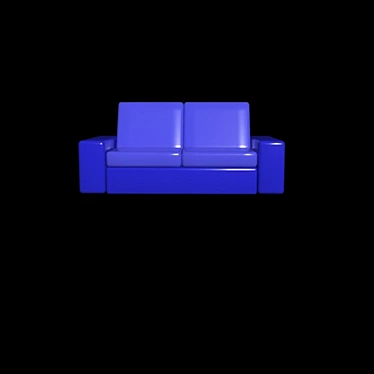 Simple Comfort Sofa 3D model image 1 