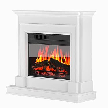 Deluxe Electric Fireplace Newport Jupiter 3D model image 1 