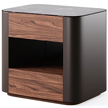 Volare Bedside Table: Stylish & Functional 3D model image 1 