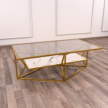 Modern Journal Writing Table 3D model image 1 