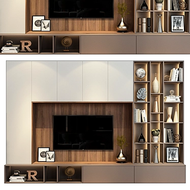 Modern TV Stand for Stylized Living Room 3D model image 1 