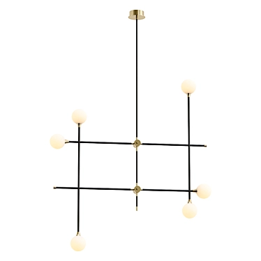 Elegant SL429 Hanging Chandelier 3D model image 1 