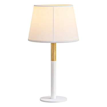 Contemporary White Table Lamp 3D model image 1 