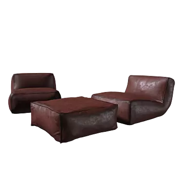 Luxury Leather Armchair 3D model image 1 