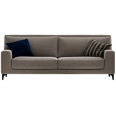 Sleek Contemporary Sofa 3D model image 1 