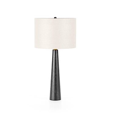 Elegant Alabaster Table Lamp 3D model image 1 