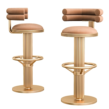 MULLIGAN Bar Stool: Sleek and Elegant Seating 3D model image 1 