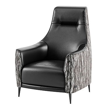 Stylish Alto Chair: Textile, Leather, or Combination 3D model image 1 