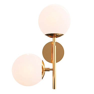 Elegant Pearl Wall Sconce 3D model image 1 