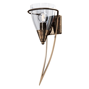 Stylish ESCADA 520 Wall Lamp 3D model image 1 