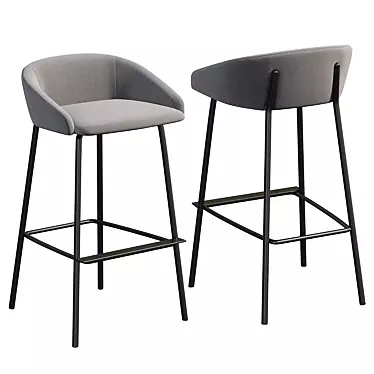 Bross Italia: Stylish Bar Stool for Modern Spaces 3D model image 1 