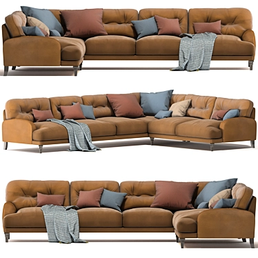 Sugar Bum Large Corner Sofa 3D model image 1 