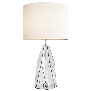 Elegant Geometric Faceted Table Lamp 3D model image 1 