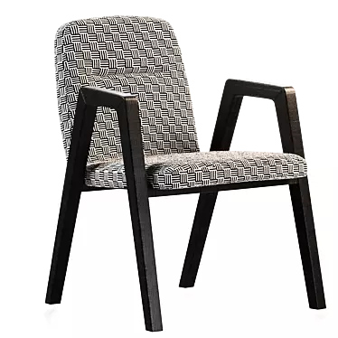 Sleek Benson Dining Chair 3D model image 1 