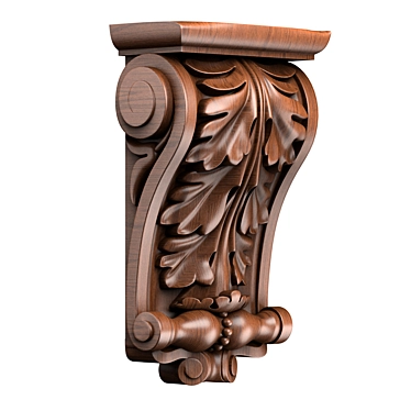 CNC Wood Carving Design File 3D model image 1 