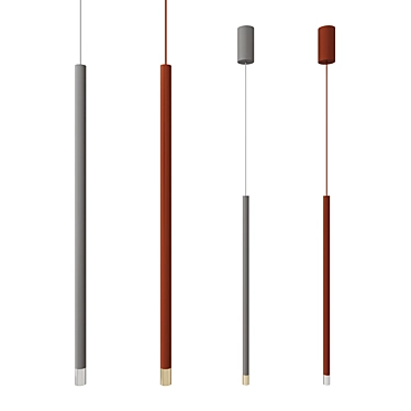 Elegant Virtus Axo Light Pendant 3D model image 1 