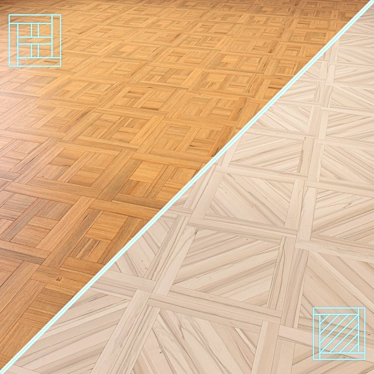 Premium Wooden Floor 3D Model 3D model image 1 