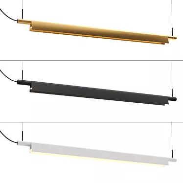 Sleek Sleuth Pendant Suspension Light 3D model image 1 