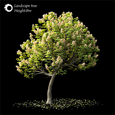 2014 Landscape Tree 8m Render 3D model image 1 