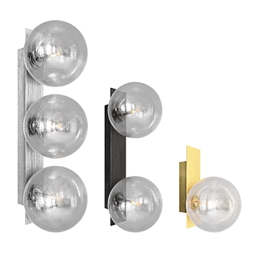  Schwung Oslo Sconce Lamp in Gold, Silver, Black 3D model image 1 