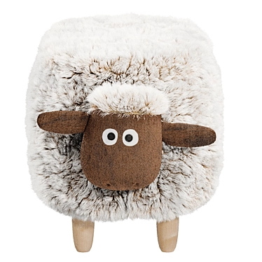 Kids Sheep Pouf Oliwia II 3D model image 1 