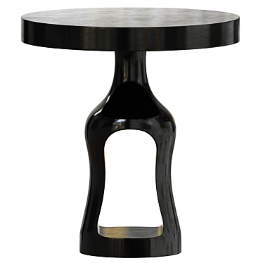 Modern Oak Yann Side Table 3D model image 1 