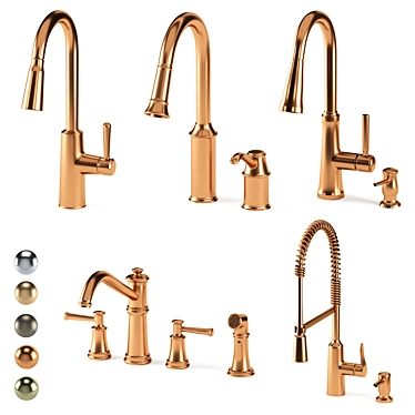 Moen Stableton Spot-Resist Stainless Faucet 3D model image 1 