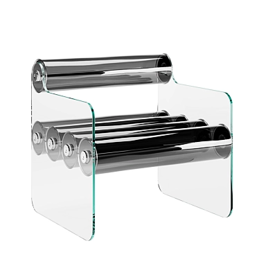 Modern Glass Armchair by Mojow 3D model image 1 