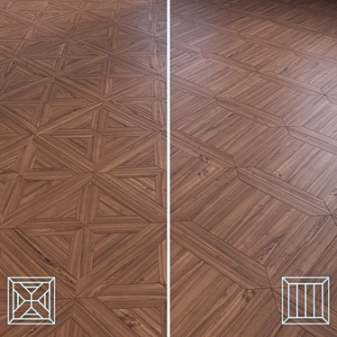 Wood Floor 3D Model Kit 3D model image 1 