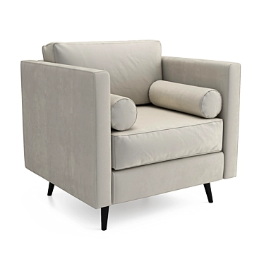 Convertible Armchair Steven 3D model image 1 